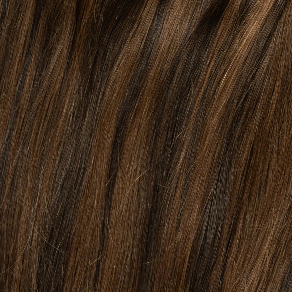 Clip in Extensions | Donker Chocolade Bruin Mix 1B/4