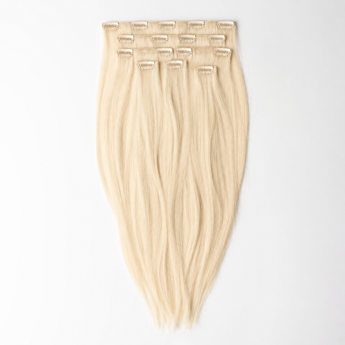 Clip hair extensions met een natuurlijke kleurmatch