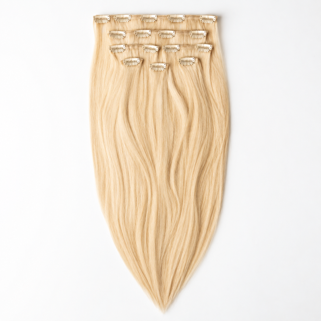 Clip in extensions echt haar voor een perfecte kleurmatch