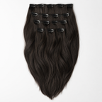 Lichtbruine clip in extensions voor extra volume
