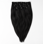 Silky straight clip in extensions van echt haar