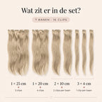Clip in Extensions | Beige Blond 16B