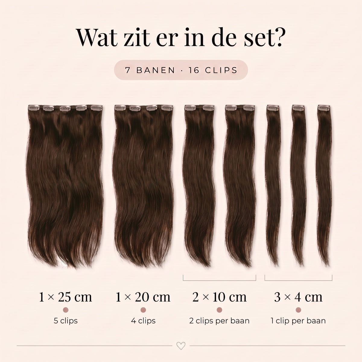 Clip in Extensions | Chocolade Bruin 2