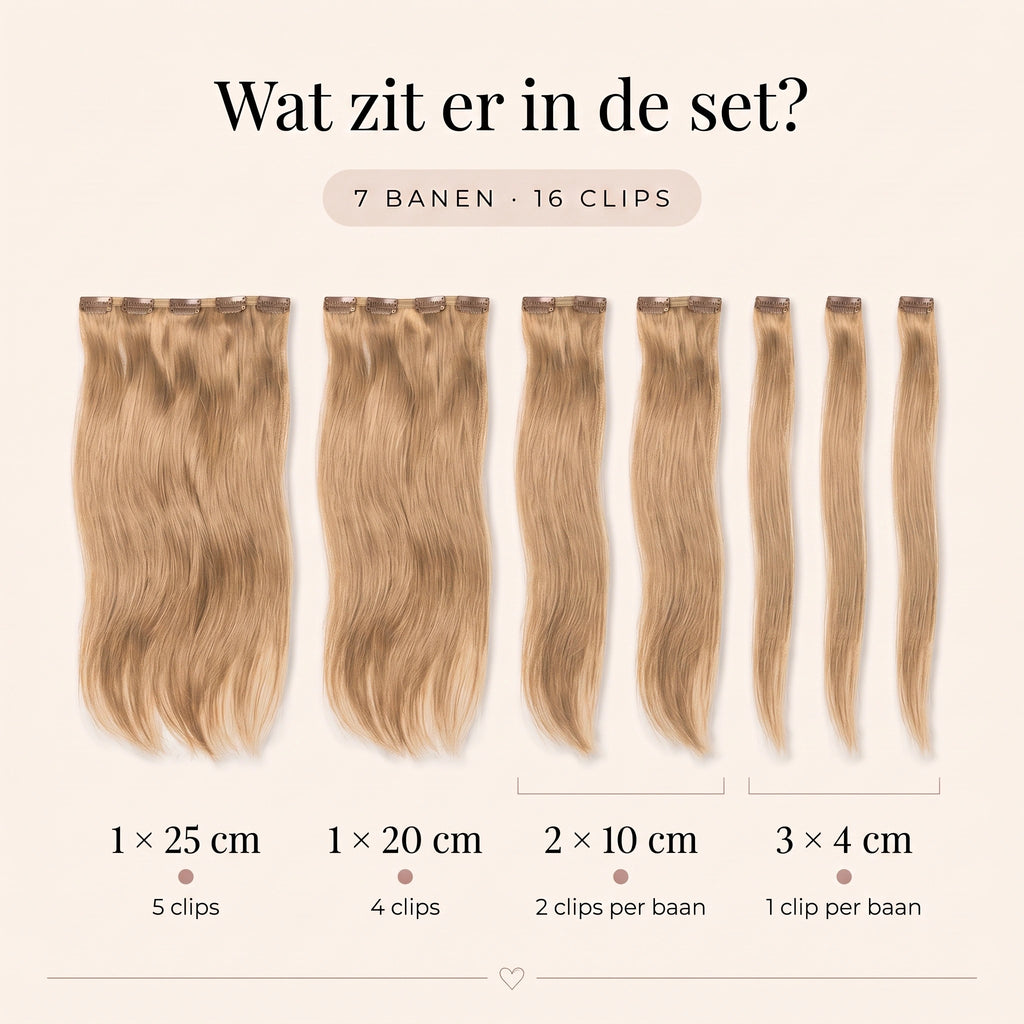 Clip in Extensions | Donkerblond 10
