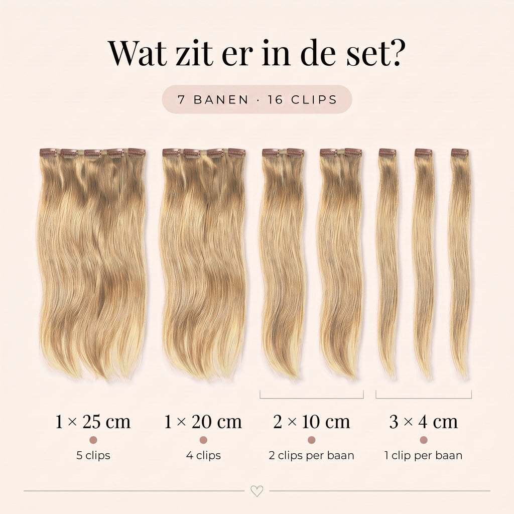 Clip in Extensions | Honingblond Balayage 10/22