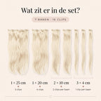 Clip in Extensions | Licht Asblond 60B