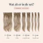 Clip in Extensions | Licht Asblond Balayage 5B+60B