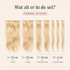 Clip in Extensions | Licht Honing Blond 22