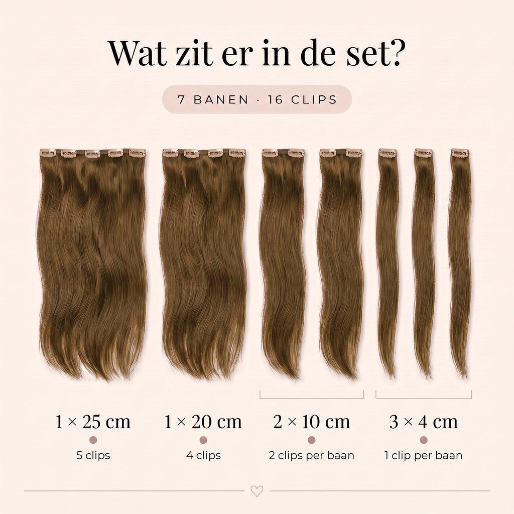 Clip in Extensions | Natuurlijk Bruin 3