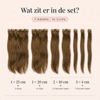 Clip in Extensions | Natuurlijk Bruin 3