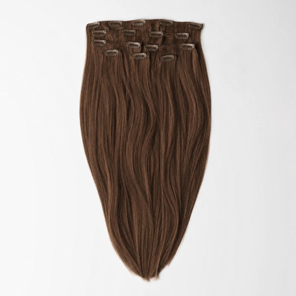 Zachte clip in extensions van hoogwaardig echt haar