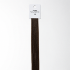 Zwarte clip in extensions van echt haar met natuurlijke glans