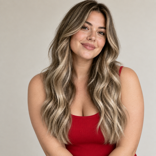 Clip in haar extension met een natuurlijke overgang