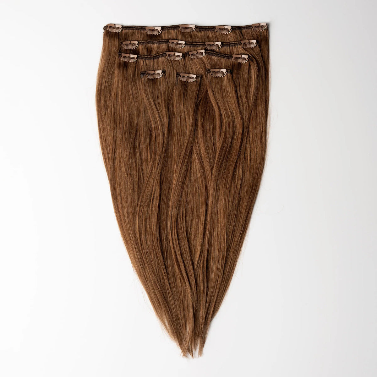Clip in Extensions van Extaire in kastanjebruin