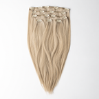 Haar extensie van echt haar met clips voor eenvoudig aanbrengen