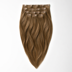 Hairextensions echt haar in donker natuurlijk bruin